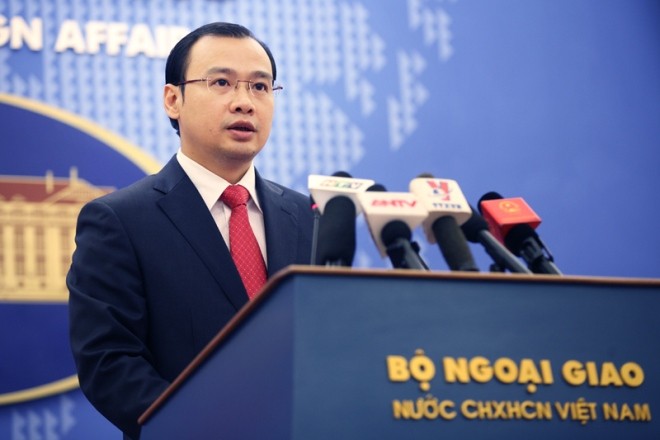 Việt Nam phản ứng việc Trung Quốc kêu gọi 'chiến tranh trên biển' Người phát ngôn Bộ Ngoại giao Việt Nam Lê Hải Bình.