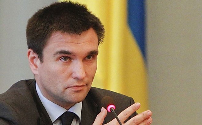 Bản tin 14H: Ukraine tuyên bố kiện Nga về Crimea Ngoại trưởng Ukraine Pavel Klimkin. (Nguồn: Dninews.com)
