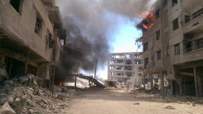 Bản tin 14H: Ngừng bắn và sơ tán người dân tại Syria trong 3 ngày Thị trấn Daraya. (Nguồn: AFP)