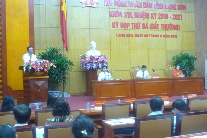 Lạng Sơn bầu bổ sung Phó chủ tịch UBND tỉnh HĐND tỉnh Lạng Sơn họp phiên bất thường bầu bổ sung chức danh Phó chủ tịch UBND tỉnh. Ảnh: Duy Chiến