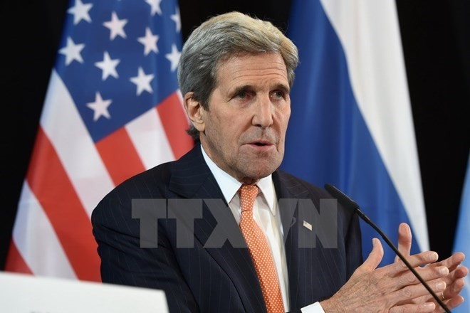 Bản tin 8H: Mỹ và Nga đạt thỏa thuận ngừng bắn toàn Syria Ngoại trưởng John Kerry. (Nguồn: AFP/TTXVN)