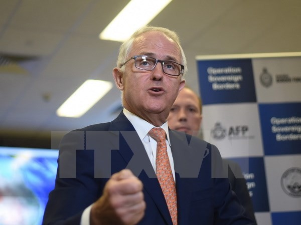 Bản tin 14H: Australia tuyên bố tiếp tục theo đuổi TPP Thủ tướng Australia Malcolm Turnbull tại Canberra ngày 13/11. (Nguồn: EPA/TTXVN)