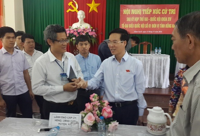 Trưởng ban Tuyên giáo TW tiếp xúc cử tri tại Đồng Nai Trưởng ban Tuyên giáo TW tiếp xúc cử tri tại Đồng Nai