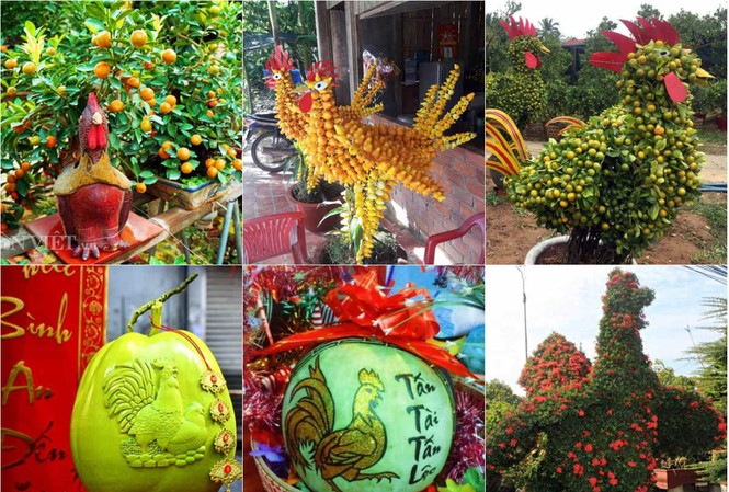 Tết Đinh Dậu “sốt” với những nông sản in, khắc hình gà Tết Đinh Dậu “sốt” với những nông sản in, khắc hình gà
