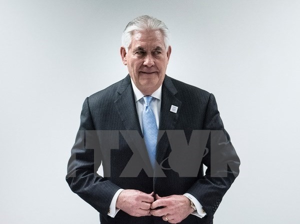 Bản tin 8H: Mỹ tuyên bố tiếp tục duy trì trừng phạt Nga vì Ukraine Ngoại trưởng Mỹ Rex Tillerson. (Ảnh: AFP/TTXVN)