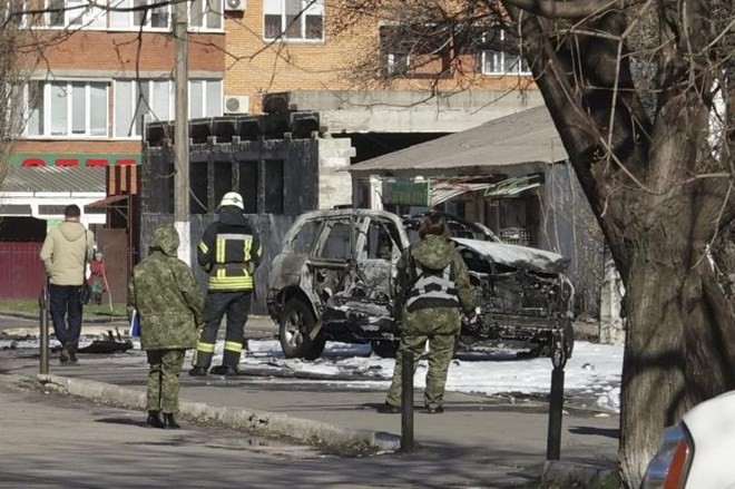 Bản tin 20H: Sỹ quan Ukraine thiệt mạng trong vụ nổ xe Hiện trường vụ việc. (Nguồn: Reuters)