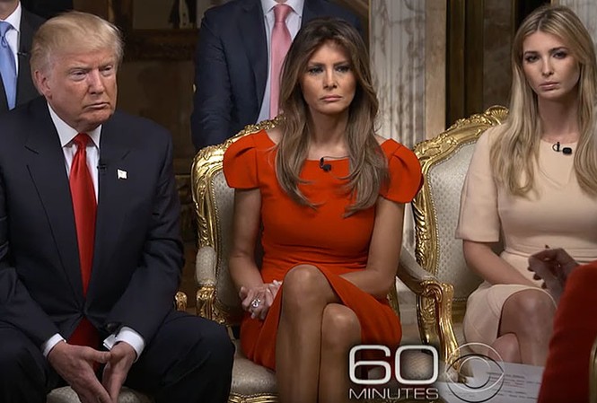 Donald Trump lý giải nguyên nhân chiến thắng bầu cử Mỹ Donald Trump cùng vợ và con gái trong buổi phỏng vấn trên kênh CBS.