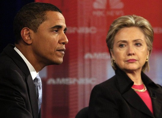 Ông Obama “hối bà Clinton nhận thua sớm“ Tổng thống Obama và bà Hillary Clinton. Ảnh: Reuters