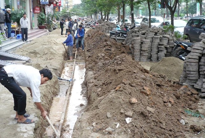 Dừng thi công đào đường, hè dịp Tết Dịp Tết, Hà Nội dừng thi công đào đường, hè tại từ ngày 21/1
