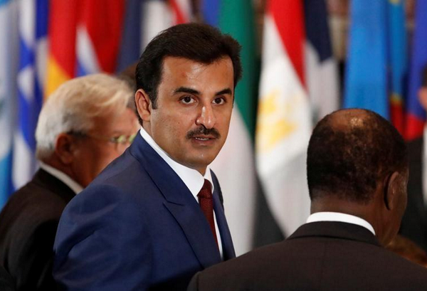 Tình báo Mỹ: UAE đứng sau cuộc khủng hoảng vùng Vịnh Quốc vương Qatar Sheikh Tamim Bin Hamad al-Thani. Ảnh: Reuters
