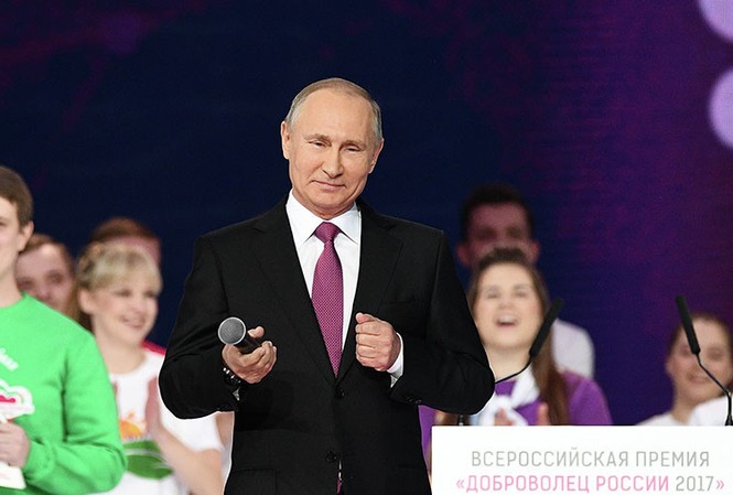 Nóng: Tổng thống Putin xác nhận tái tranh cử năm 2018 Tổng thống Nga Vladimir Putin sẽ tái tranh cử vào năm 2018. Ảnh: Sputnik