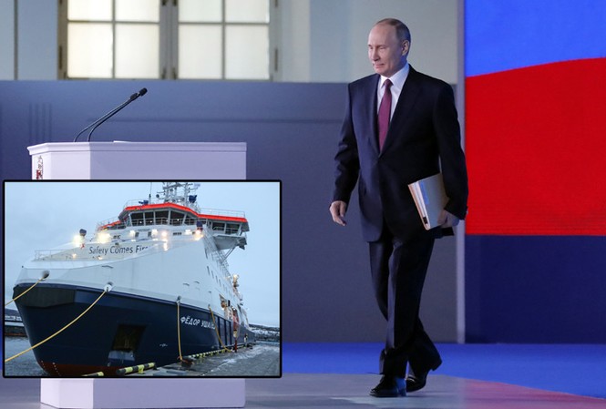 Tổng thống Nga Putin: Hạm đội Biển Bắc mạnh nhất thế giới Tổng thống Nga Vladimir Putin. Ảnh: Reuters