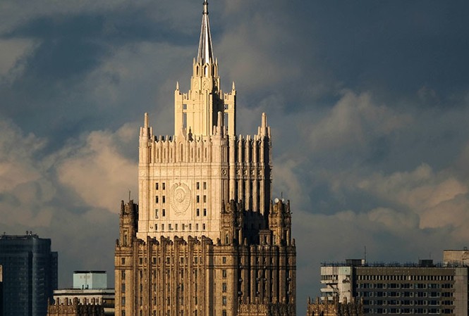 Moscow thề đáp trả London sau tuyên bố trục xuất 23 nhà ngoại giao Nga Toà nhà Bộ Ngoại giao Nga. Ảnh: Sputnik