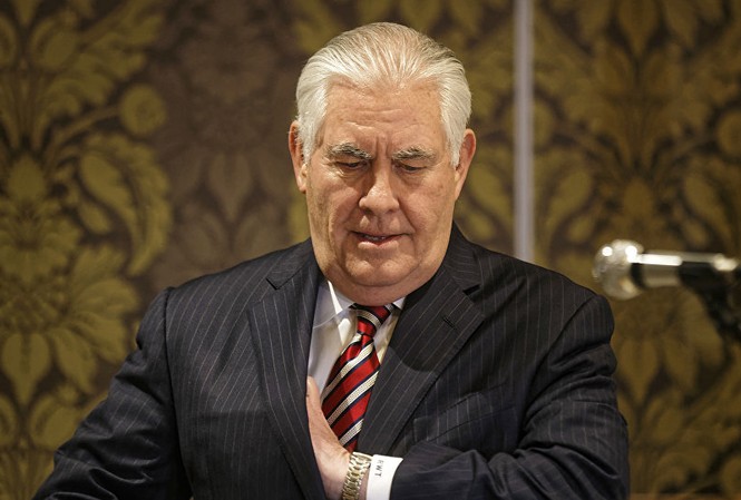 Tillerson tạm biệt Bộ Ngoại giao Mỹ: Đây là một thành phố ‘hiểm ác’ Ngoại trưởng Mỹ Rex Tillerson. Ảnh: AP
