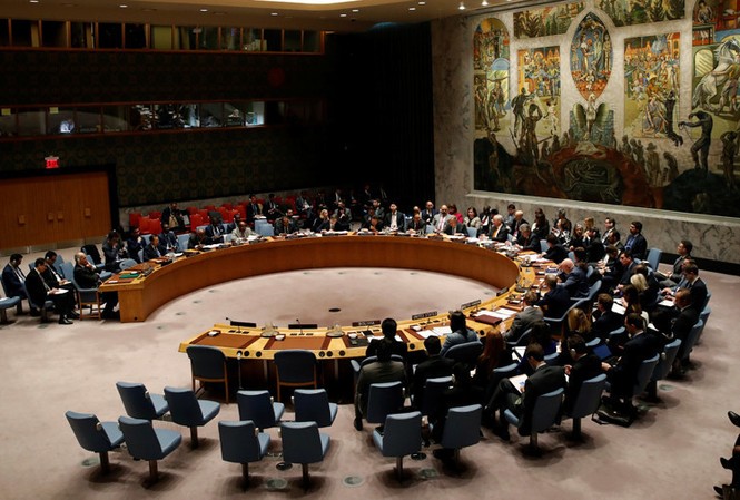 Nga cảm thấy ‘bị đe doạ’, cùng Syria kêu gọi điều tra vụ Douma Họp UNSC. Ảnh: Reuters
