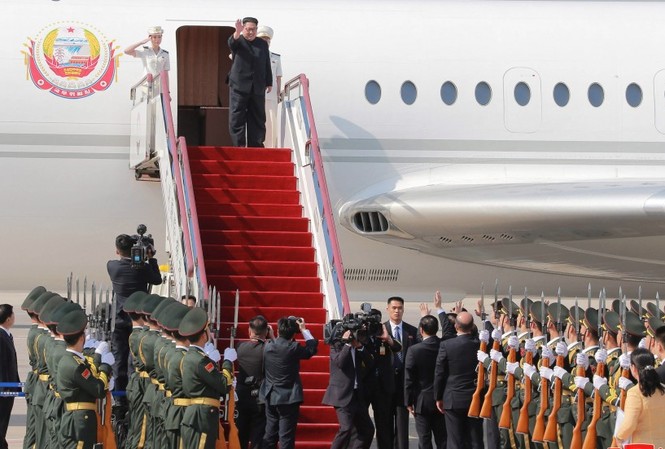 Thông điệp của Trung Quốc hộ tống ông Kim sang Singapore gặp ông Trump Ảnh: SCMP