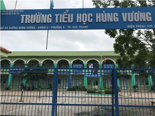 Lùm xùm ở Sóc Trăng, Phòng GD-ĐT ép trường vì suất ăn học sinh? Trường Tiểu học Hùng Vương.
