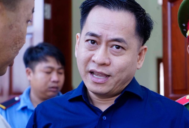 Thẩm phán, chủ tọa: Ông Vũ ‘nhôm’ kêu oan tại tòa Vũ 'nhôm' tại tòa sáng nay 27/5. Ảnh: Tân Châu