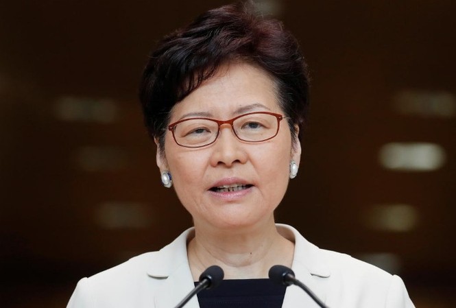 Tuần sau, lãnh đạo Hong Kong đối thoại với người biểu tình Trưởng đặc khu Hong Kong Carrie Lam. (Ảnh: Reuters)