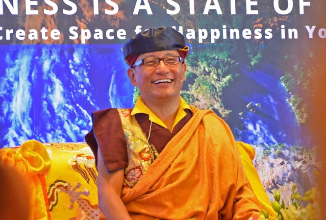 Đức Pháp Vương Drukpa: “Hạnh phúc tại tâm” Đức Pháp Vương Gyalwang Drukpa.