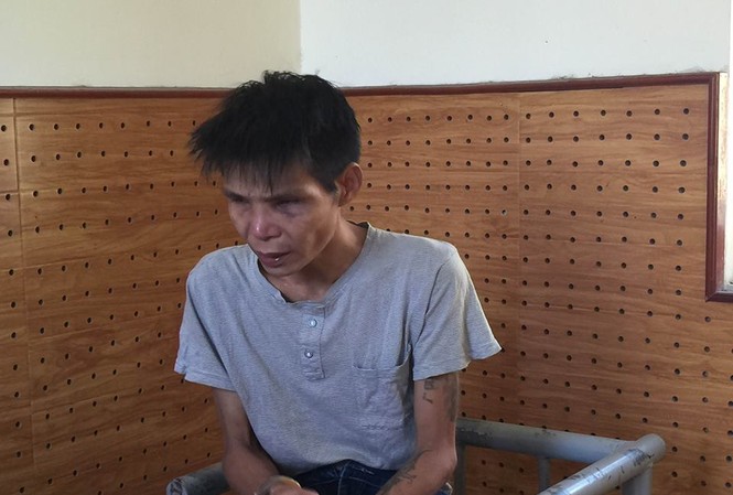 Khởi tố kẻ cướp vàng ở khu vực biên giới Đối tượng Lâm tại cơ quan điều tra. Ảnh: Hữu Sơn.