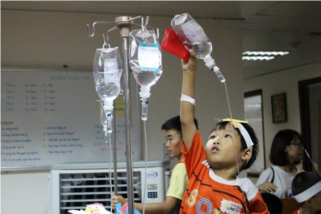 5 triệu người Việt mang gen di truyền bệnh Thalassemia Trẻ Việt Nam mắc Thalassemia. Ảnh do Hội Thalassemia Việt Nam cung cấp.