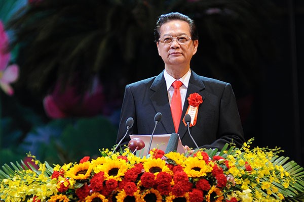 Thủ tướng phát động thi đua yêu nước giai đoạn 2016 – 2020 Thủ tướng Chính phủ Nguyễn Tấn Dũng. Ảnh Như Ý.