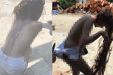 Xác minh thông tin cô gái bị đánh ghen, lột đồ kinh hoàng ở Hà Nội Hình ảnh chia sẻ trên mạng xã hội.