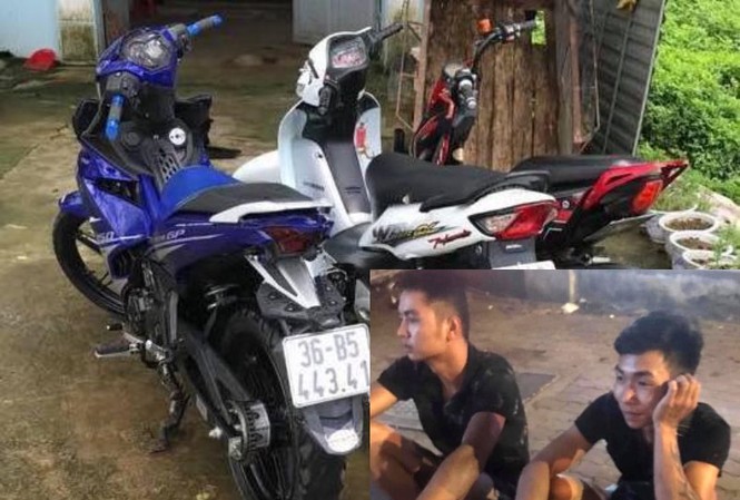 NÓNG: Bắt hai nghi phạm sát hại nam sinh chạy Grab ở Hà Nội Chiếc xe của nạn nhân và hai nghi phạm.