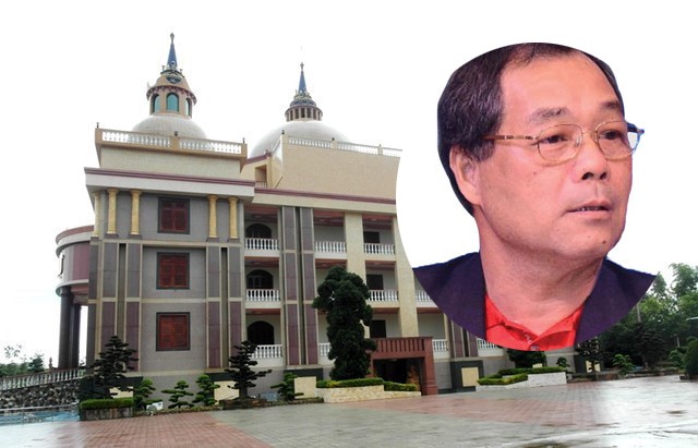 Ông Trầm Bê giàu cỡ nào? Ông Trầm Bê và dinh thự bề thế của mình. Ảnh: VNN.