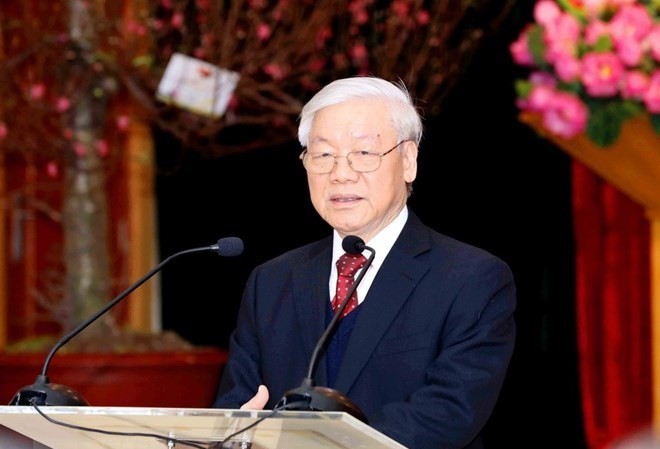 Tổng Bí thư: 'Chức vụ càng cao, trách nhiệm nêu gương càng lớn' Tổng Bí thư, Chủ tịch nước Nguyễn Phú Trọng. (Nguồn: TTXVN)