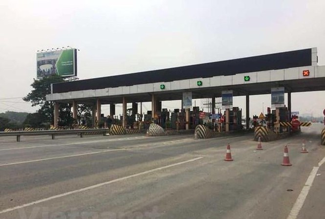 Truy thu gần 1,2 tỷ đồng của trạm phí BOT Nội Bài - Vĩnh Yên Trạm thu phí BOT Quốc lộ 2 đoạn Nội Bài-Vĩnh Yên. (Ảnh: Việt Hùng/Vietnam+)