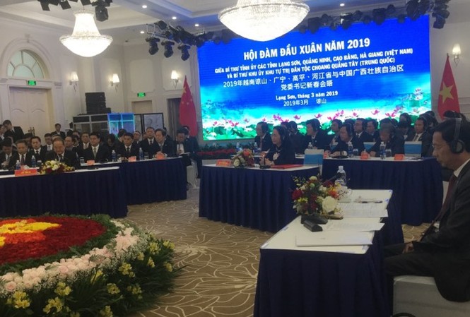 Thúc đẩy hợp tác toàn diện hai nước Việt- Trung Hội đàm gặp gỡ xuân 2019 .Ảnh: Duy Chiến