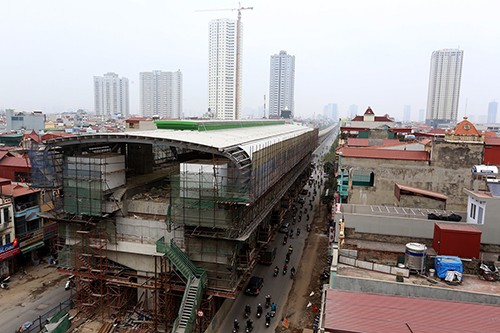 Đường sắt Cát Linh - Hà Đông sẽ chạy thử vào tháng 10 Tuyến đường sắt đô thị Cát Linh - Hà Đông đã hoàn thiện 90% khối lượng công việc. Ảnh:Bá Đô