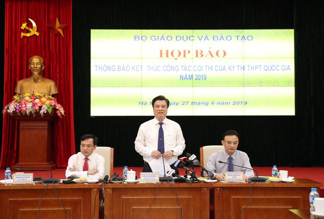 Bộ GD&ĐT họp báo nóng thi THPT 2019: Chưa thấy gian lận có tổ chức Ảnh Như Ý