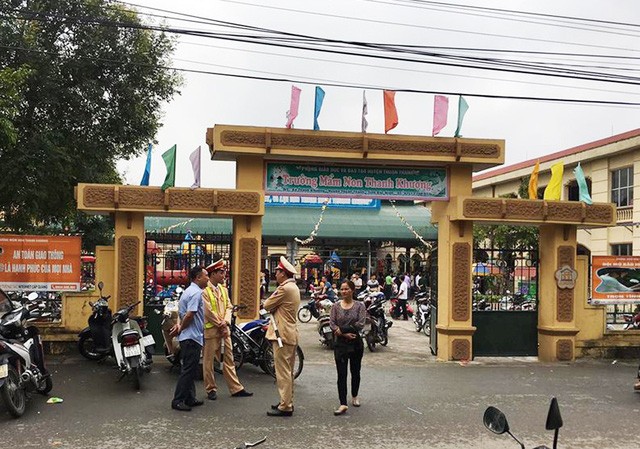 Kinh hãi, Trường mầm non bị tố cho trẻ ăn thịt gà thối Trường mầm non Thanh khương, nơi phụ huynh nói tuồn thực phẩm bẩn vào trường