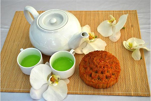 Khi ăn bánh trung thu nên uống trà Ảnh minh họa