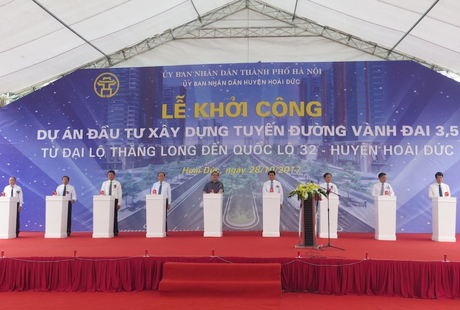 Hà Nội khởi công dự án đường vành đai 3,5 Hà Nội khởi công dự án đường vành đai 3,5