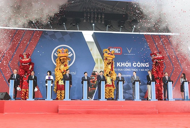 Khởi công đường đua F1 ở Mỹ Đình Khởi công đường đua F1 ở Mỹ Đình