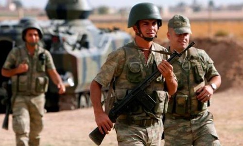 Lính Thổ Nhĩ Kỳ đụng độ với lực lượng người Kurd từ Syria Lính Thổ Nhĩ Kỳ. Ảnh minh họa: Iraqinews