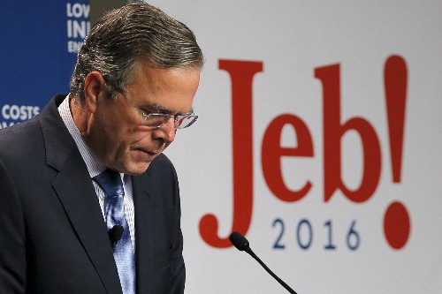 Em trai George W. Bush dừng tranh cử tổng thống Mỹ Cựu thống đốc bang Florida Jeb Bush. Ảnh: Reuters