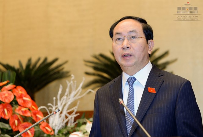 Trình Quốc hội miễn nhiệm Thủ tướng Nguyễn Tấn Dũng Chủ tịch nước Trần Đại Quang trình Tờ trình miễn nhiệm Thủ tướng Nguyễn Tấn Dũng