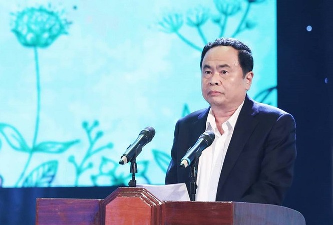 Đề nghị công khai 'các vấn đề' liên quan đến sách giáo khoa Chủ tịch UB T.Ư MTTQ Việt Nam Trần Thanh Mẫn (ảnh Như Ý)