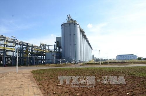 Các dự án bô –xít Tây Nguyên 'cơ bản đạt được theo yêu cầu' Một góc Nhà máy Alumin Nhân Cơ. Ảnh: TTXVN