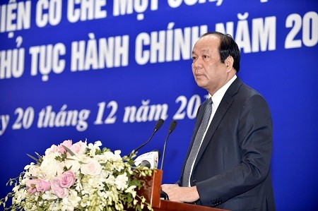 Cải cách hành chính để loại bỏ lợi ích nhóm, nhũng nhiễu Bộ trưởng, Chủ nhiệm VPCP Mai Tiến Dũng (ảnh N.B)