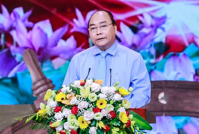 Lan tỏa những 'bông hoa đẹp' trong học tập và làm theo Bác Thủ tướng Nguyễn Xuân Phúc. Ảnh Như Ý