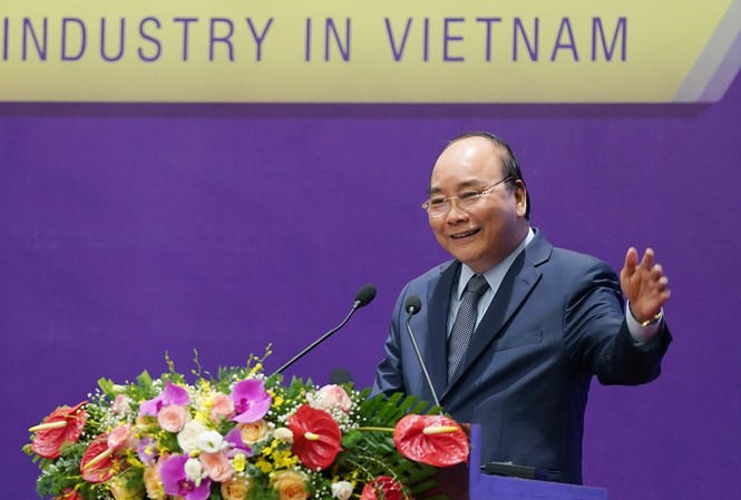 Thủ tướng: Hỗ trợ doanh nghiệp cơ khí tham gia dự án trong nước Thủ tướng Nguyễn Xuân Phúc phát biểu tại hội nghị (ảnh N.H)