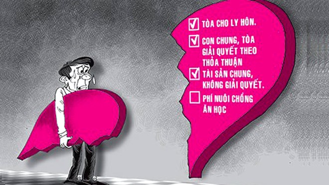 Hỹ hưu: Kiện đòi phí... nuôi chồng ăn học Ảnh minh họa