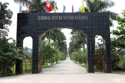 Hà Nội sẽ có một loạt nghĩa trang mới Cổng vào Công viên nghĩa trang Vĩnh Hằng.