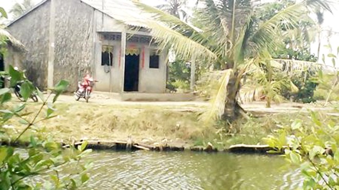 Chém con vì dám ăn thịt gà trước cha Căn nhà nơi xảy ra vụ việc
